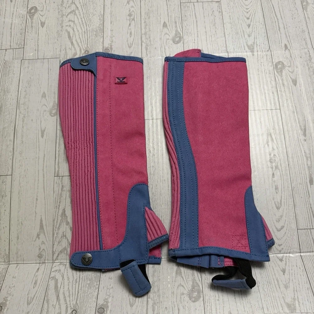 TuffRider‎ Children's Keeneland Synthetic Half Chaps Size Medium Pink Purple